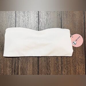 NWT Mstaad Fitness White‎ Strapless Bra Bandeau Comfortable Lounge Bundle